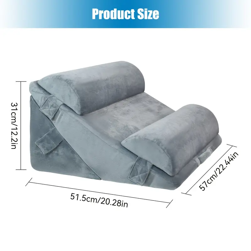 4-in-1 Keilkissen-Set aus Memory Foam